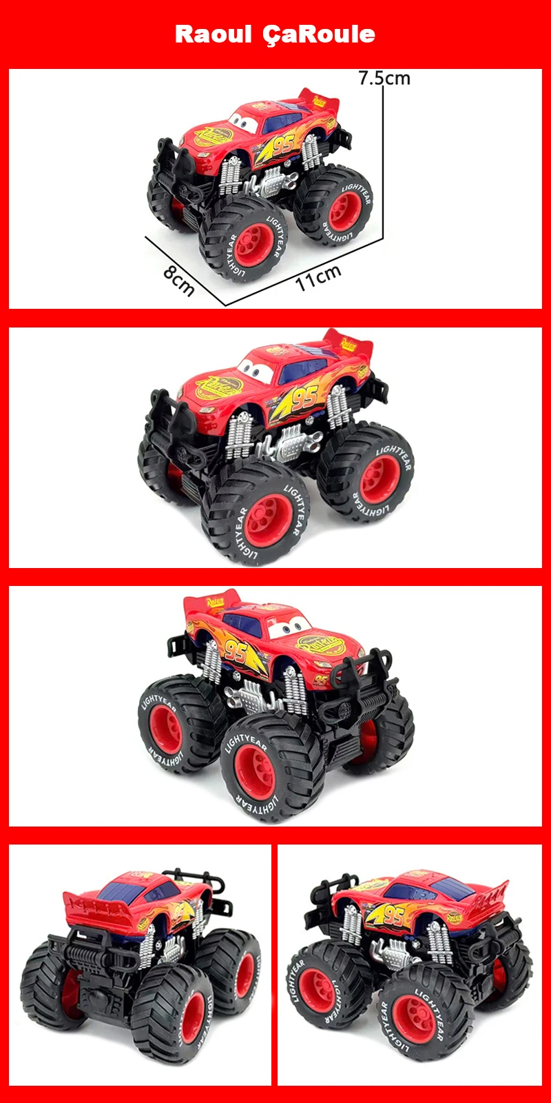 Pixar Cars 2 Lightning McQueen StormCruz Mater Jackson Ramirez Inertial AssistanceAlloy Off-Road Vehicle Child Toys Gifts
