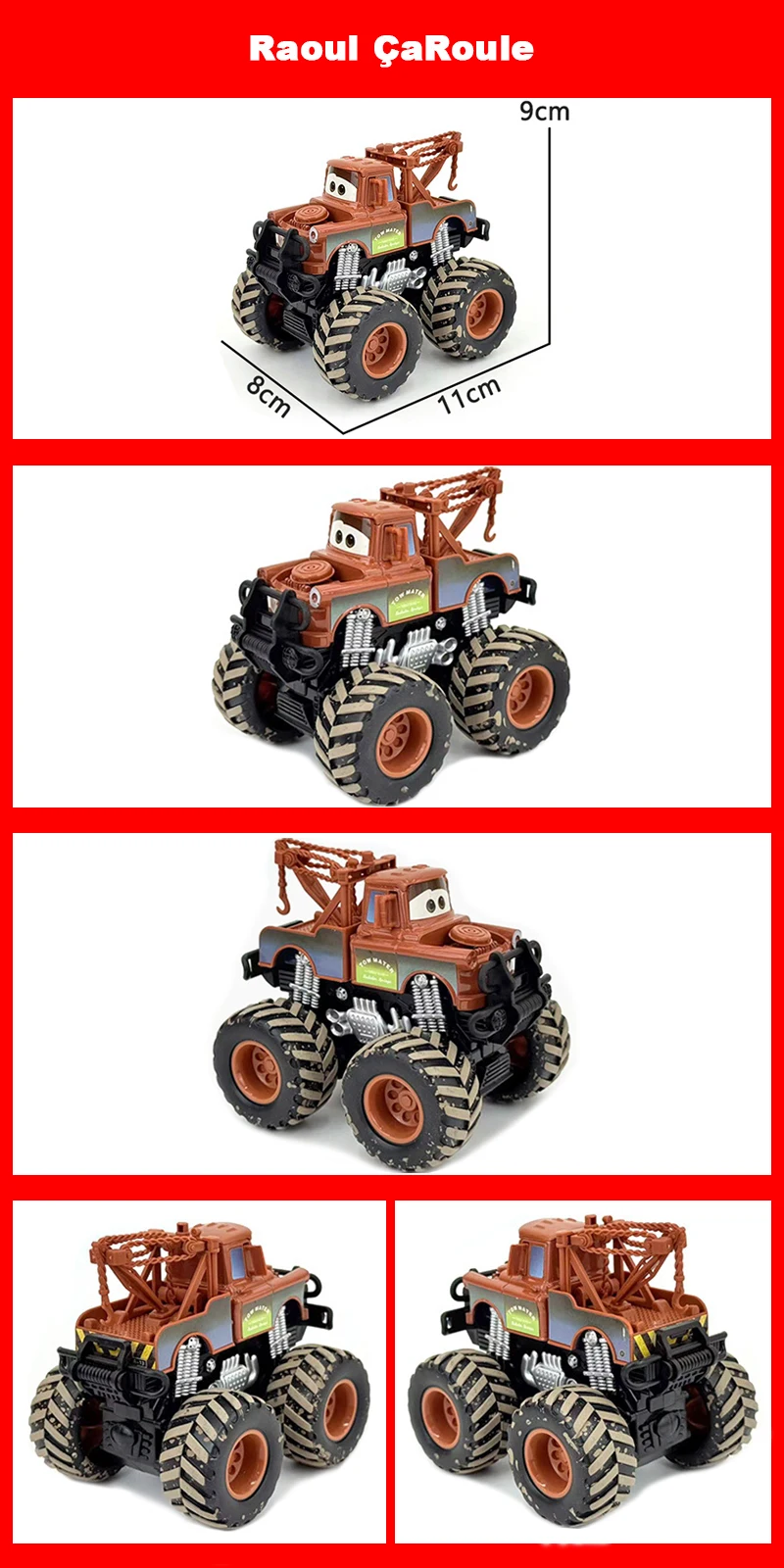 Pixar Cars 2 Lightning McQueen StormCruz Mater Jackson Ramirez Inertial AssistanceAlloy Off-Road Vehicle Child Toys Gifts