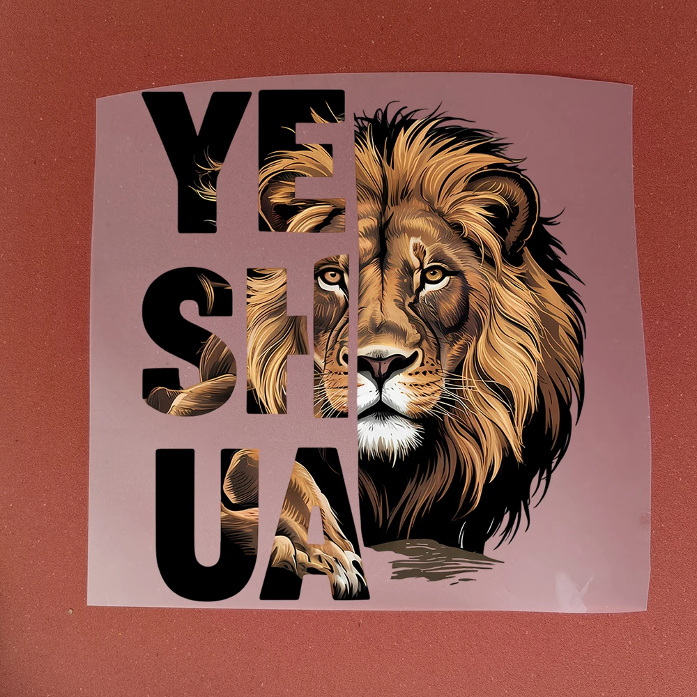 Fashion Letter Lion Animal Heat Transfer Patches For Clothes DIY A-Level Washable T-shirts Iron-on Thermal Stickers