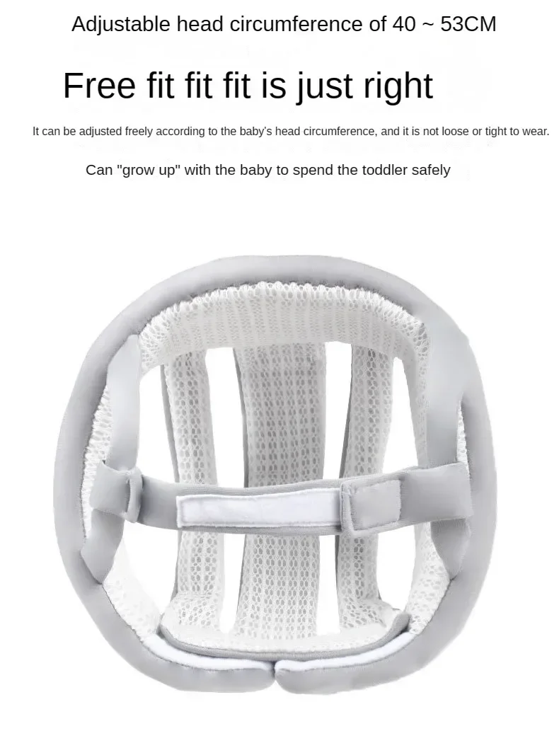 Infant Toddler No Bumps Safety Helmet Head Cushion Bumper Bonnet Baby Head Protector - Baby Helmet for Crawling Walking Learning