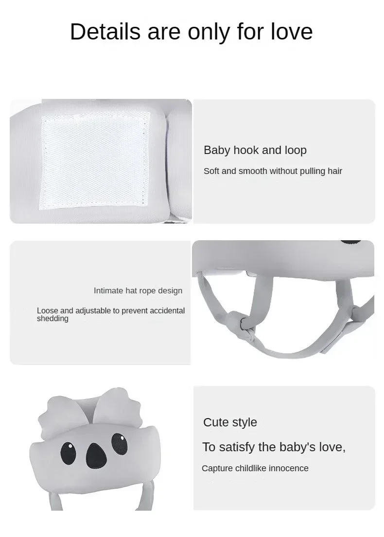 Infant Toddler No Bumps Safety Helmet Head Cushion Bumper Bonnet Baby Head Protector - Baby Helmet for Crawling Walking Learning