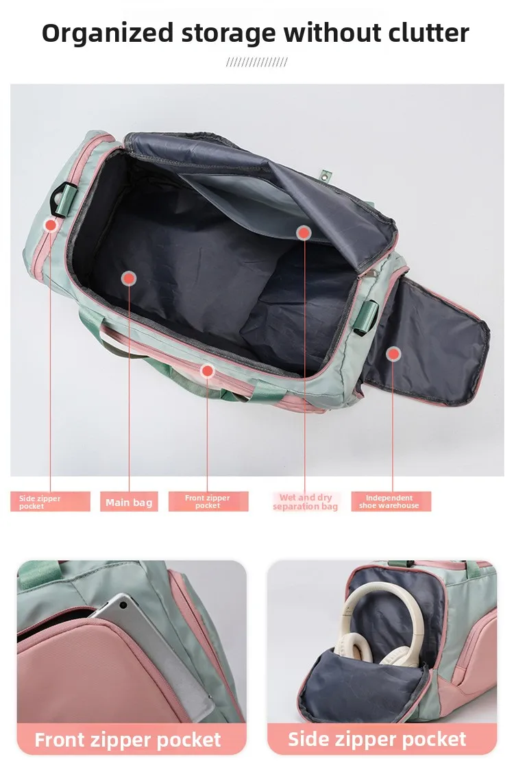 Travel Gym Bags Dry Wet Separation Shoulder Bag Yoga Fitness Backpack Men Women Waterproof With Shoe Compartment Sports Handbag
