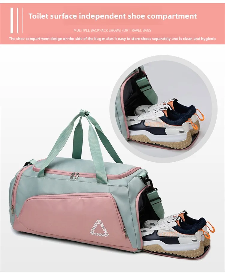Travel Gym Bags Dry Wet Separation Shoulder Bag Yoga Fitness Backpack Men Women Waterproof With Shoe Compartment Sports Handbag