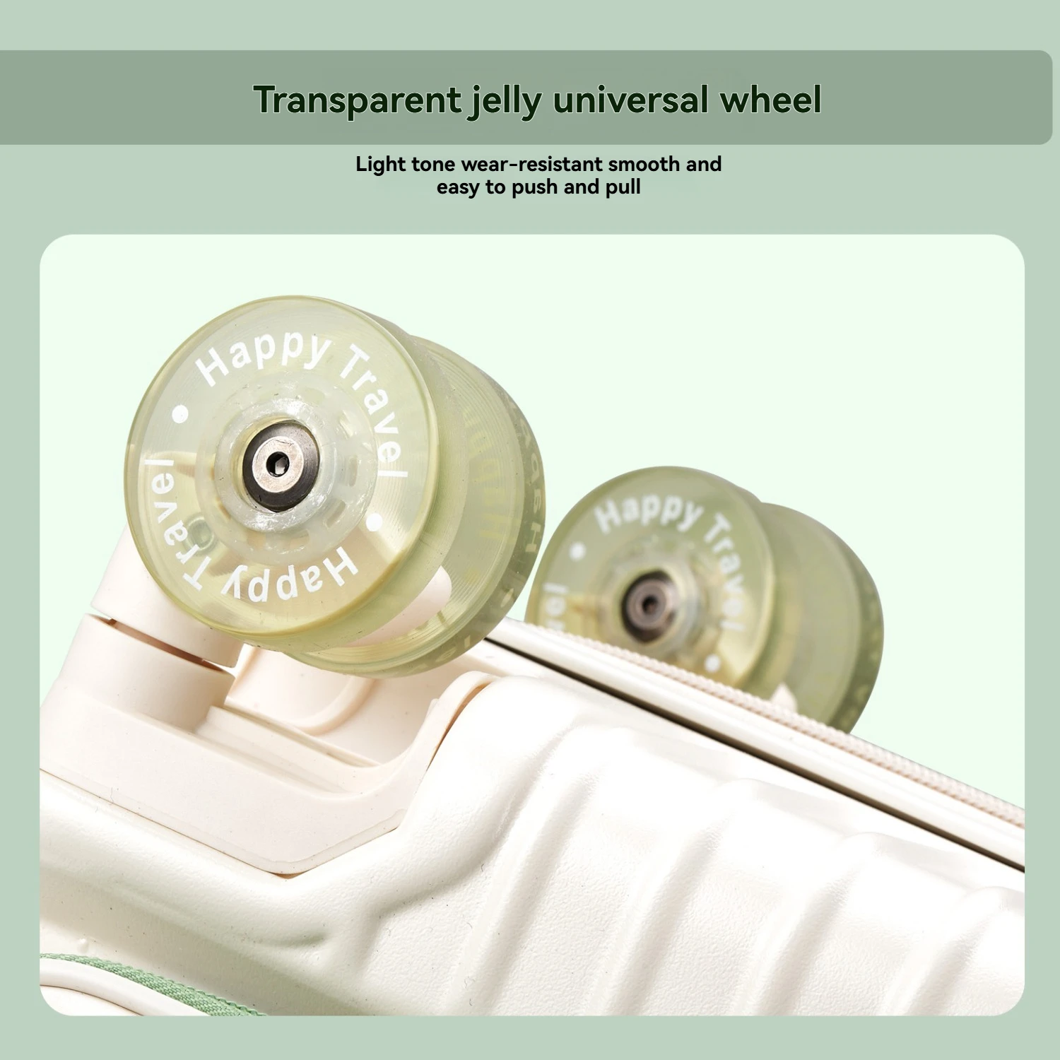 1-Piece Set of Front-Opening Travel Suitcase with Jelly Wheels, Trolley Case with 5cm Expandable Layer, Leather Handle, Luggage Bag with Phone Holder, Foldable Cup Holder, Side Hook Function, Customs Lock, Suitable for Outdoor Beach Vacations and Long-Distance Travel