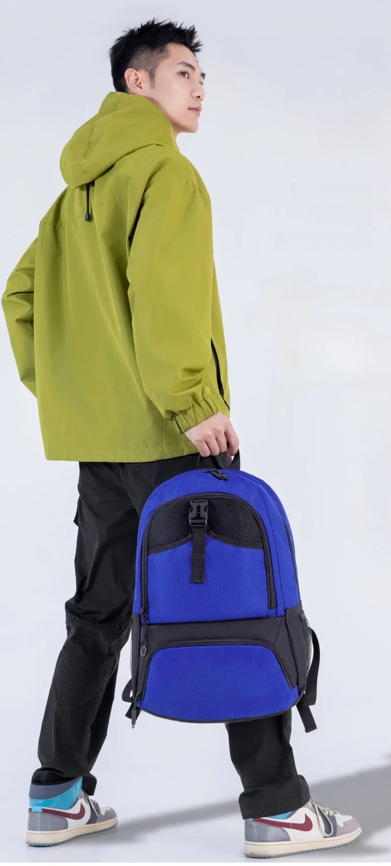 Sports Gym Fitness Yoga Backpack with Shoes Pocket Large Capacity Outdoor Camping Hiking Basketball Bag Soccer Equipment Pack