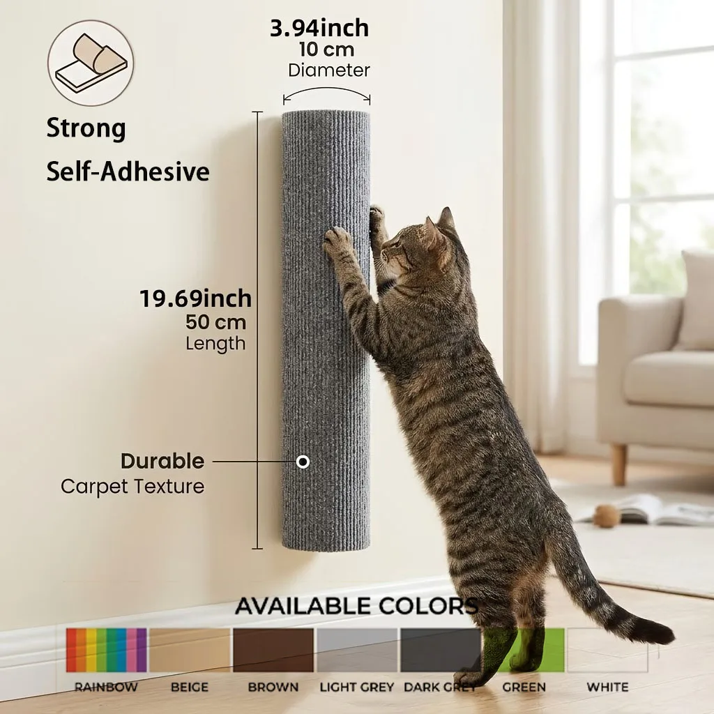 High-Adhesion Cat Scratching Post,Pet Toy,Suitable for Cats' Indoor Claw Sharpening Play,Furniture Protection Scratching Board