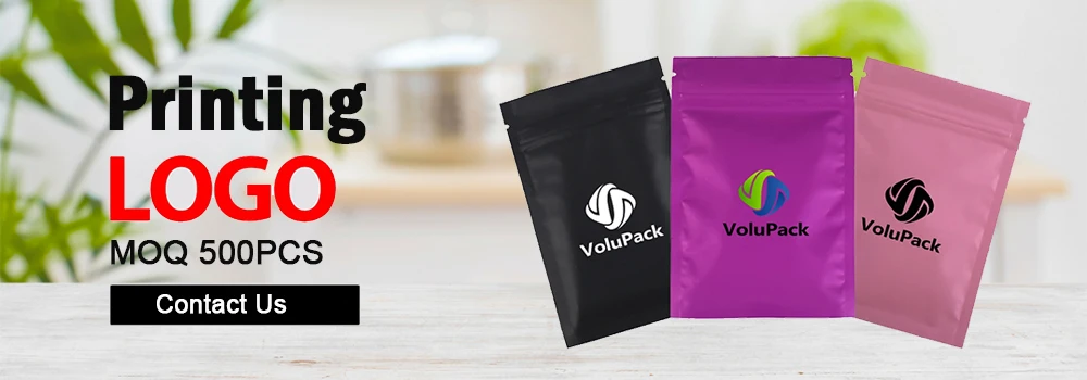 Resealable Zip Lock Bags Food Product Heat Sealable Packing Bag, 100PCS PET Plastic Mylar Pouch with Frosted Window