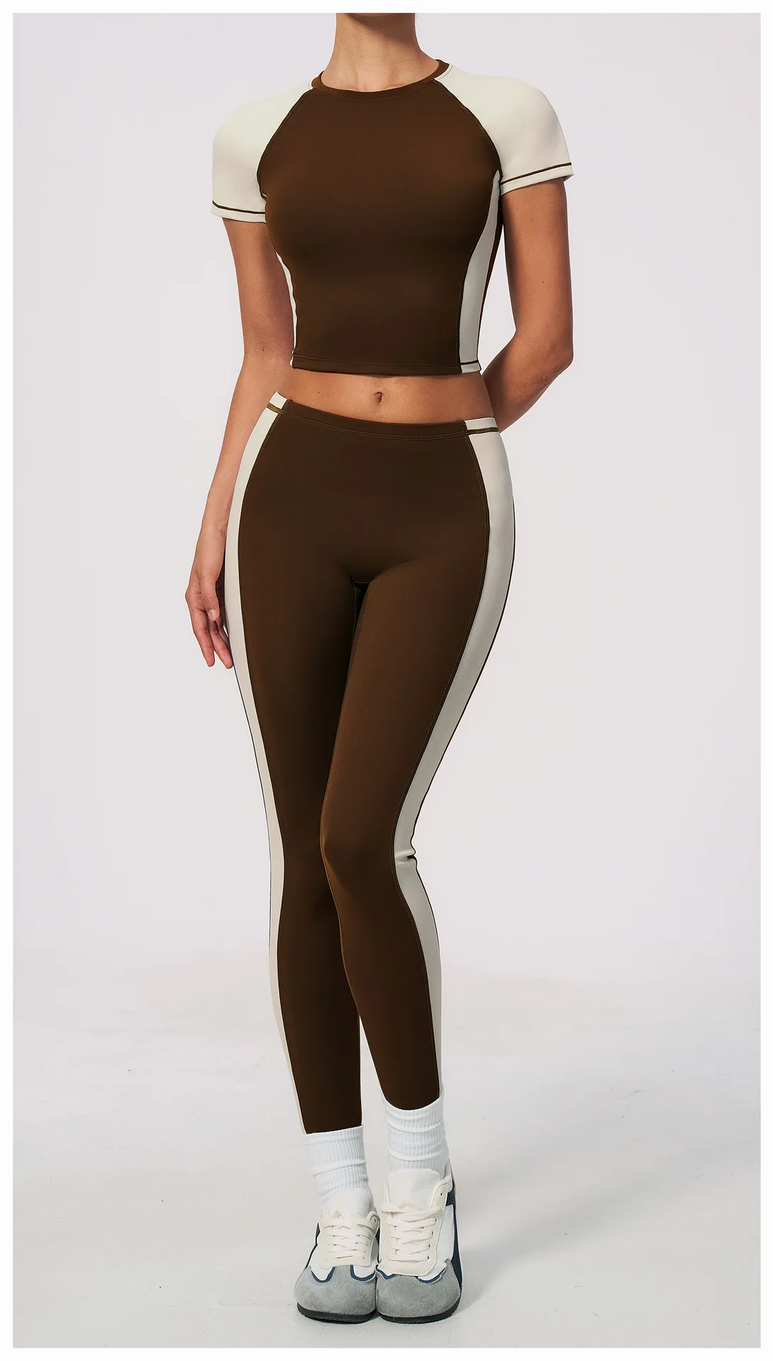 Women Patchwork Sports Yoga Pant Sports Leggings High Waist Gym Clothes Fitness Leggings High-strength Professional Fitness Pant