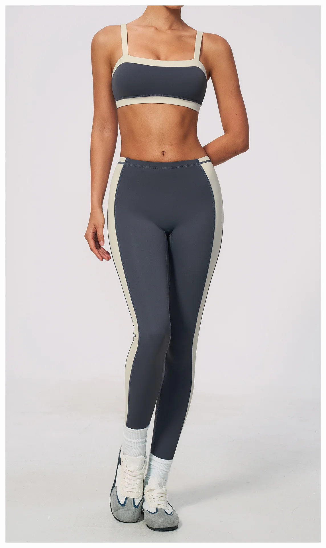 Women Patchwork Sports Yoga Pant Sports Leggings High Waist Gym Clothes Fitness Leggings High-strength Professional Fitness Pant