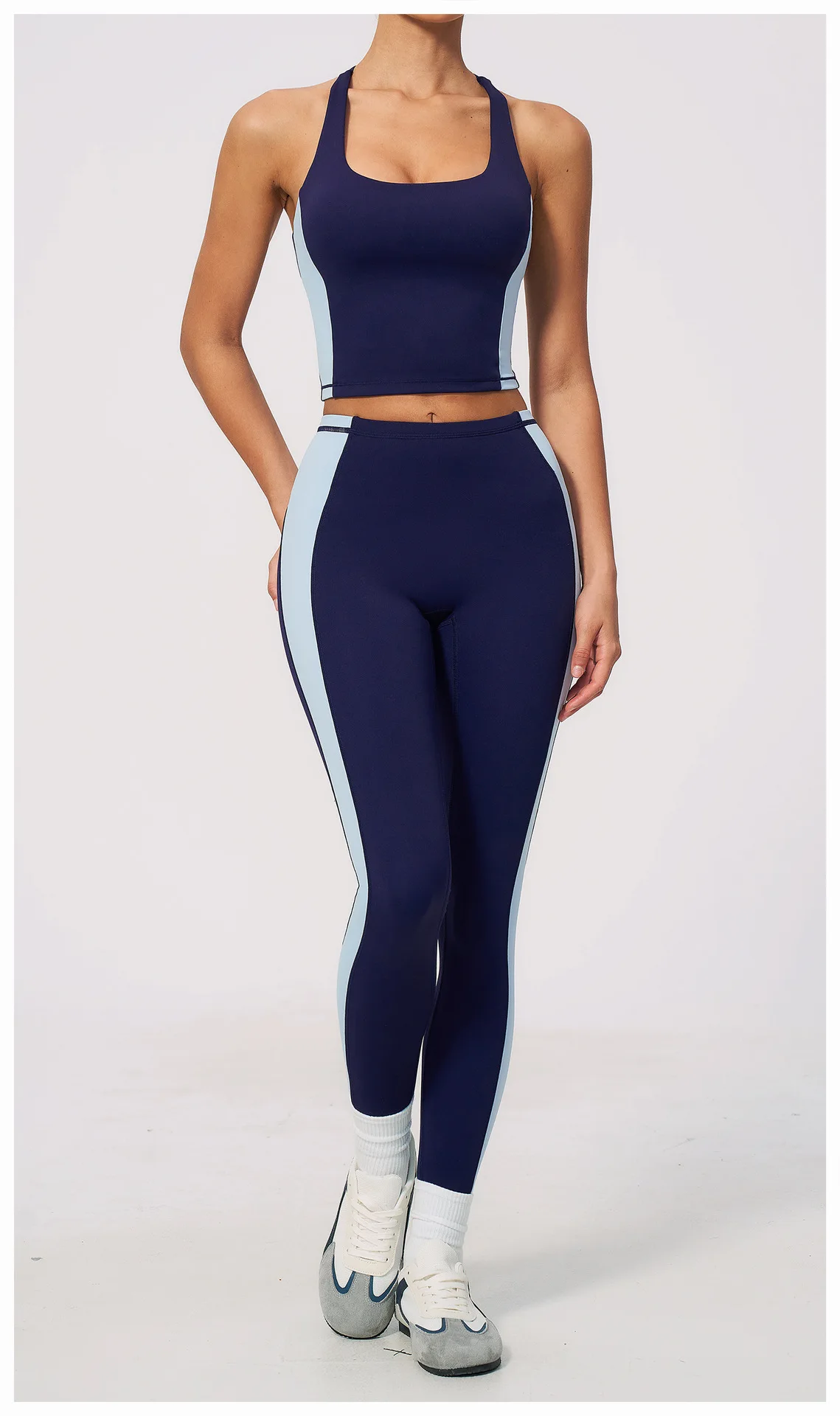 Women Patchwork Sports Yoga Pant Sports Leggings High Waist Gym Clothes Fitness Leggings High-strength Professional Fitness Pant