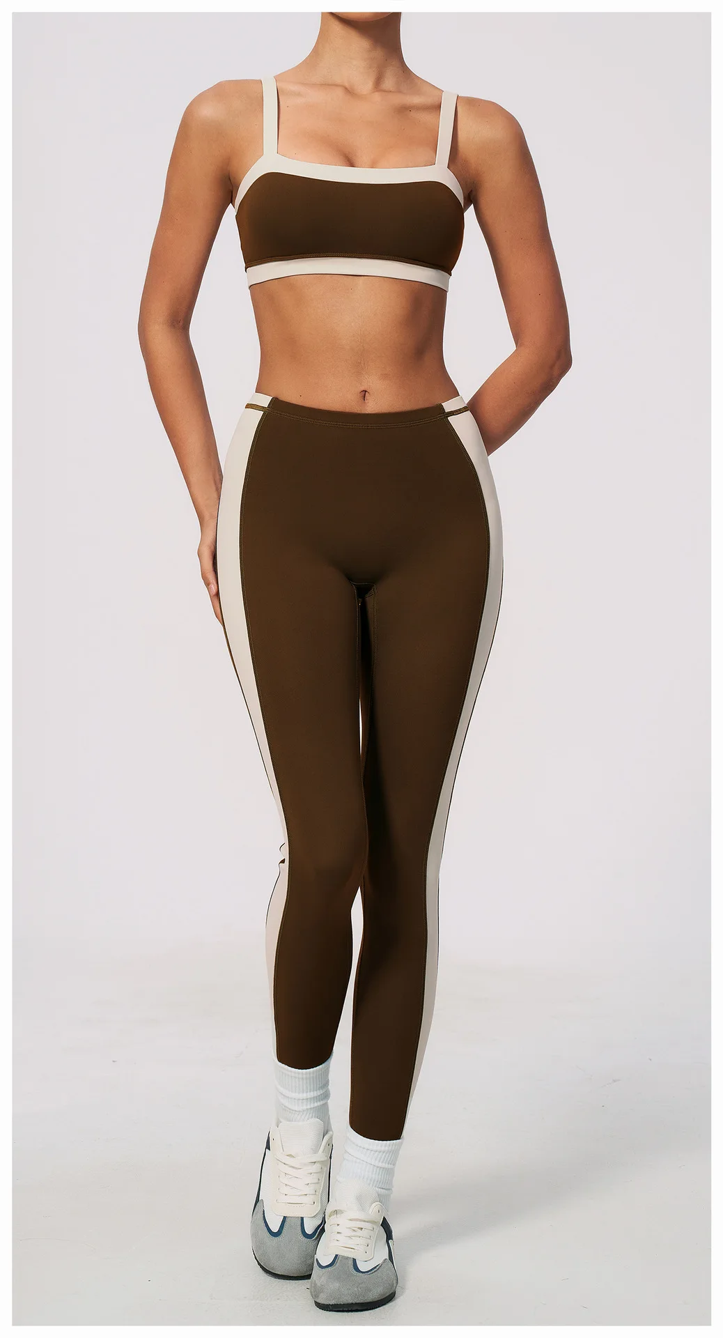 Women Patchwork Sports Yoga Pant Sports Leggings High Waist Gym Clothes Fitness Leggings High-strength Professional Fitness Pant
