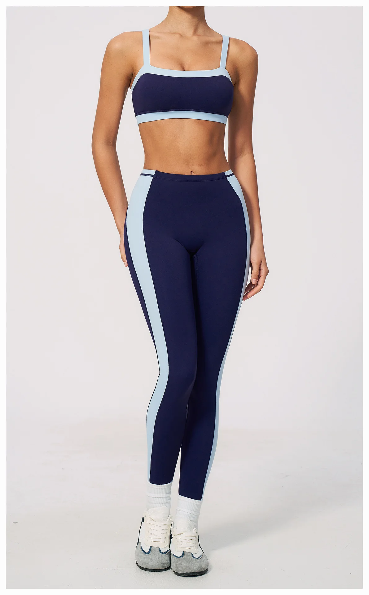 Women Patchwork Sports Yoga Pant Sports Leggings High Waist Gym Clothes Fitness Leggings High-strength Professional Fitness Pant