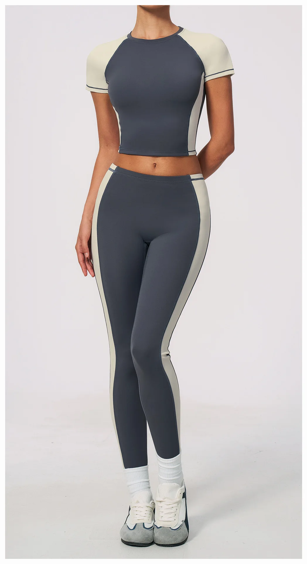 Women Patchwork Sports Yoga Pant Sports Leggings High Waist Gym Clothes Fitness Leggings High-strength Professional Fitness Pant