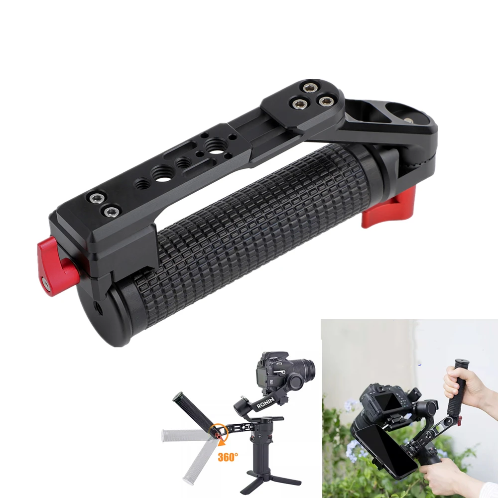 Adjustable Sling Handheld Gimbal Handle Grip Aluminum Bracket for DJI Ronin RS4/4Pro RS2 RSC2 RS3PRO RS3 Mini Stabilizer Grip