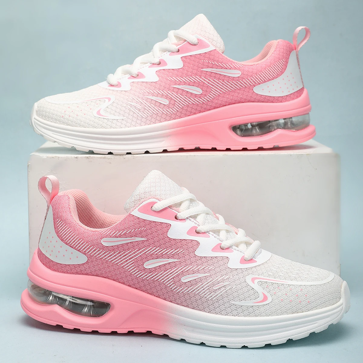 Sneaker Women Walking Shoes Womens Fashion Air Cushion Mesh Breathable Tennis Sport Shoes
