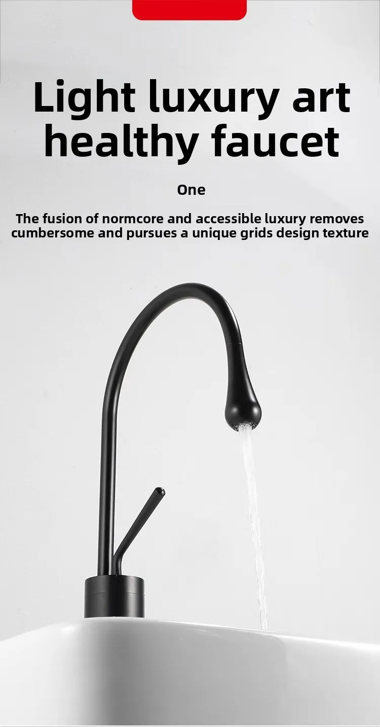 Modern Basin Faucet Brushed Gold Black Silver Faucet Deck Mounted Basin Sink Tap Mixer Hot Cold Brass Tap for Bathroom
