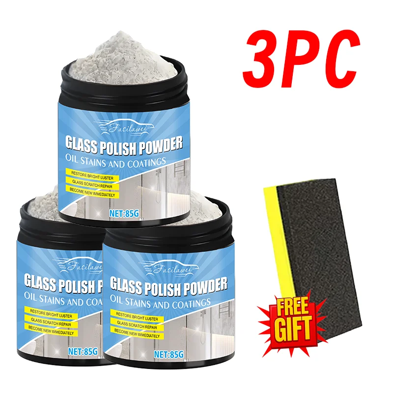 NEW! Glass Polishing Powder, Specially Designed to Repair Scratches, Enhance Clarity, Is Ideal for Vehicle Windows, Household Gl