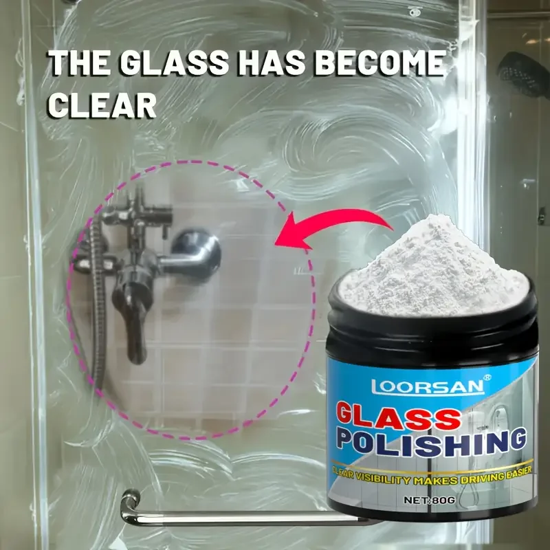 Glass Polishing Powder, Specially Designed to Repair Scratches, Enhance Clarity, Is Ideal for Vehicle Windows, Household Glass