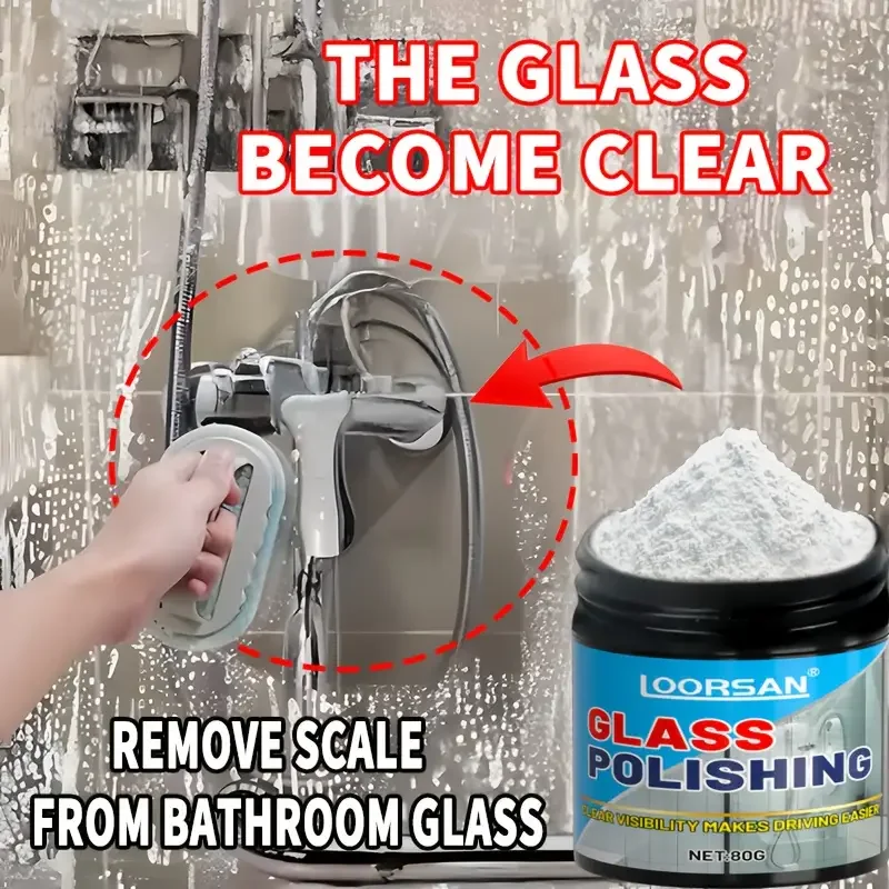 Glass Polishing Powder, Specially Designed to Repair Scratches, Enhance Clarity, Is Ideal for Vehicle Windows, Household Glass
