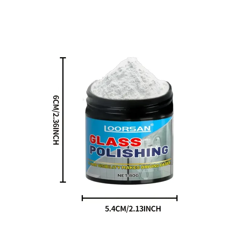 Glass Polishing Powder, Specially Designed to Repair Scratches, Enhance Clarity, Is Ideal for Vehicle Windows, Household Glass