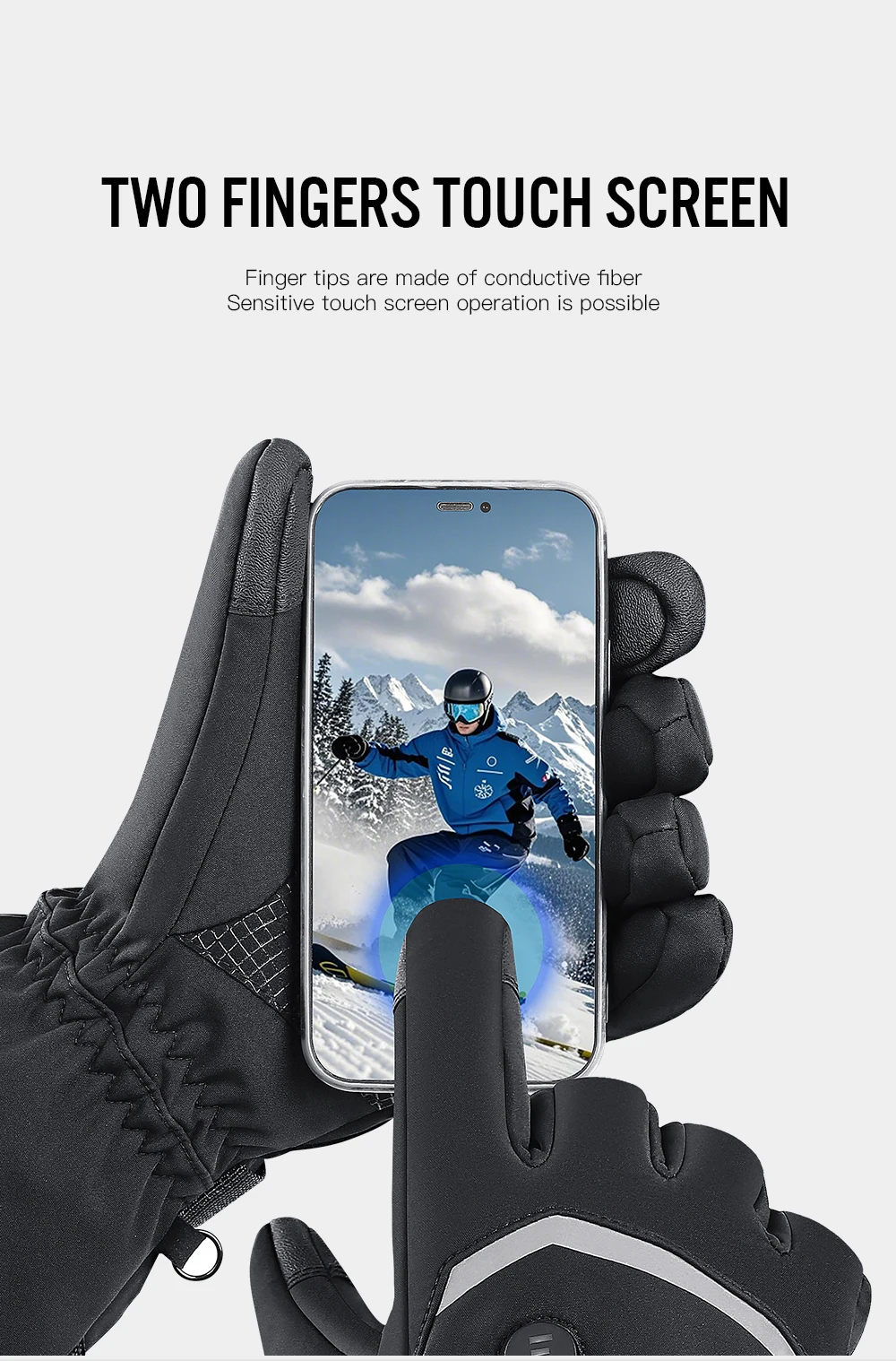 Electric Heated Gloves Motorcycle Winter Moto Heated Gloves Warm Waterproof Rechargeable Heating Thermal Gloves For Snowmobile