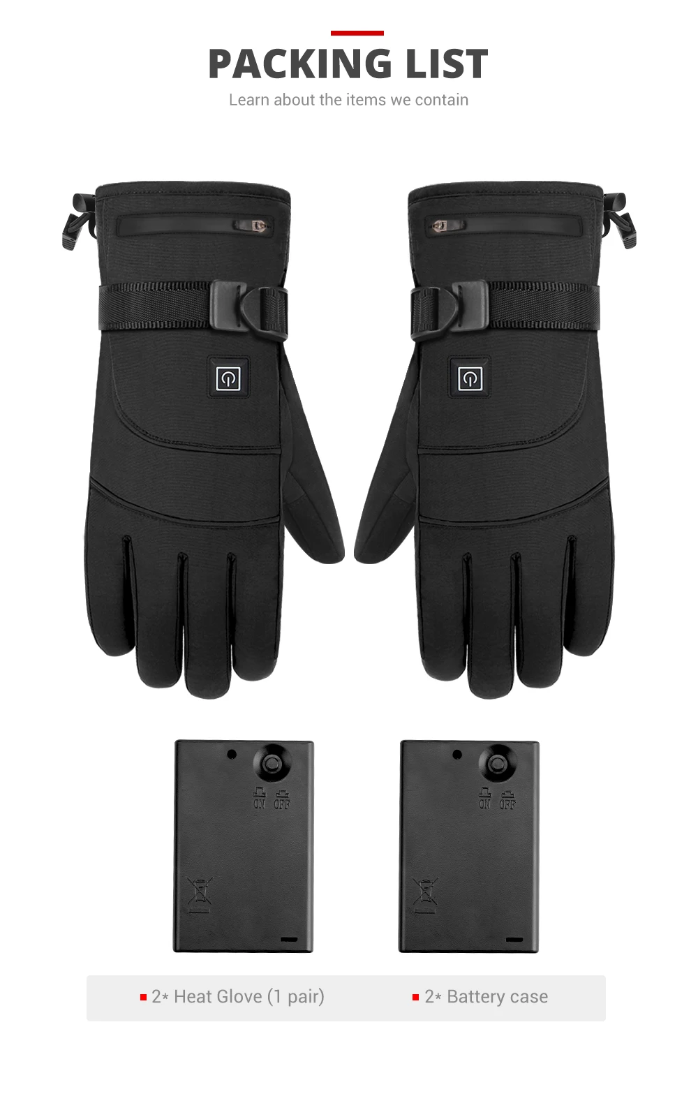 Winter Heated Gloves Men Women Thermal Motorcycle Heated Gloves for Snowmobile Windbreak Riding Warm Hand Gloves Warm Waterproof