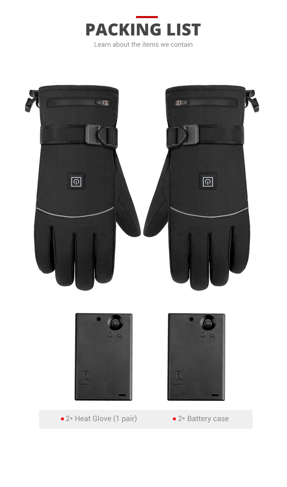 Winter Heated Gloves Men Women Thermal Motorcycle Heated Gloves for Snowmobile Windbreak Riding Warm Hand Gloves Warm Waterproof