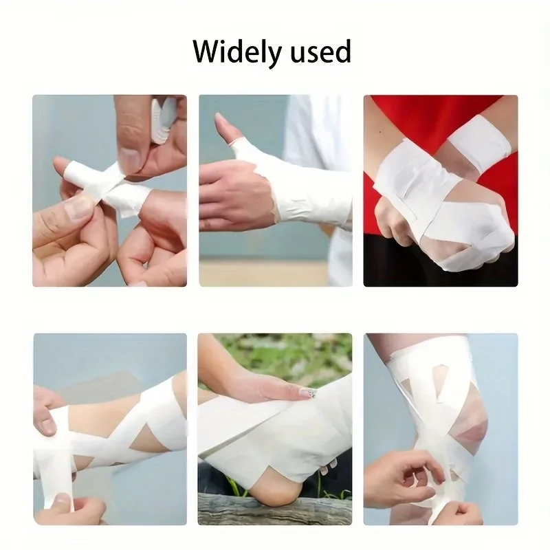 10Meters Sport Athletic Waterproof Cotton White Boxing Adhesive Tape Strain Injury Support Sport Binding Bandage