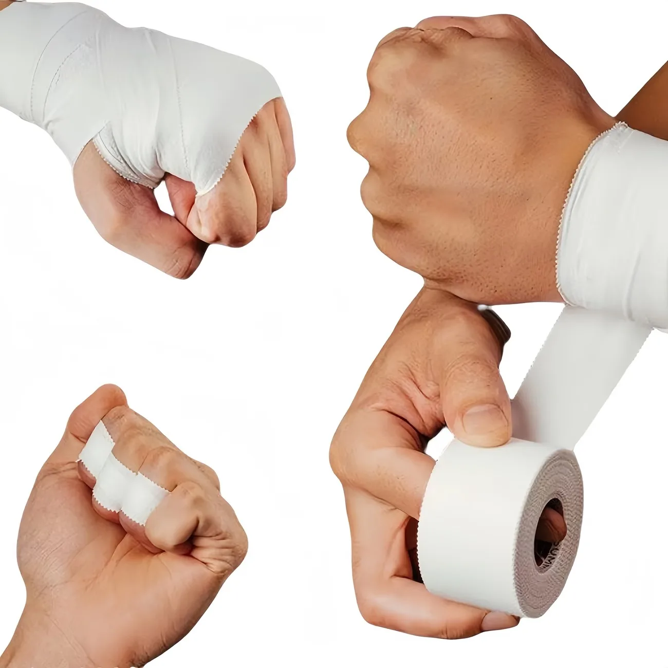 10Meters Sport Athletic Waterproof Cotton White Boxing Adhesive Tape Strain Injury Support Sport Binding Bandage