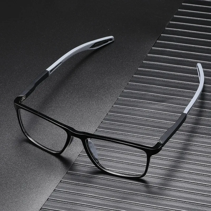 Unisex Blue Light Blocking Sports Glasses Fashion TR90 Frame Near Sight Myopia Eyewear Transparent Eyeglasses for Men Women