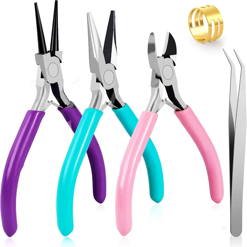 Jewelry Pliers Tool Set Jewelry Making Pliers Tools for DIY Bracelet Jewelery Making Supplies Handmade Jewelry Repair Tools