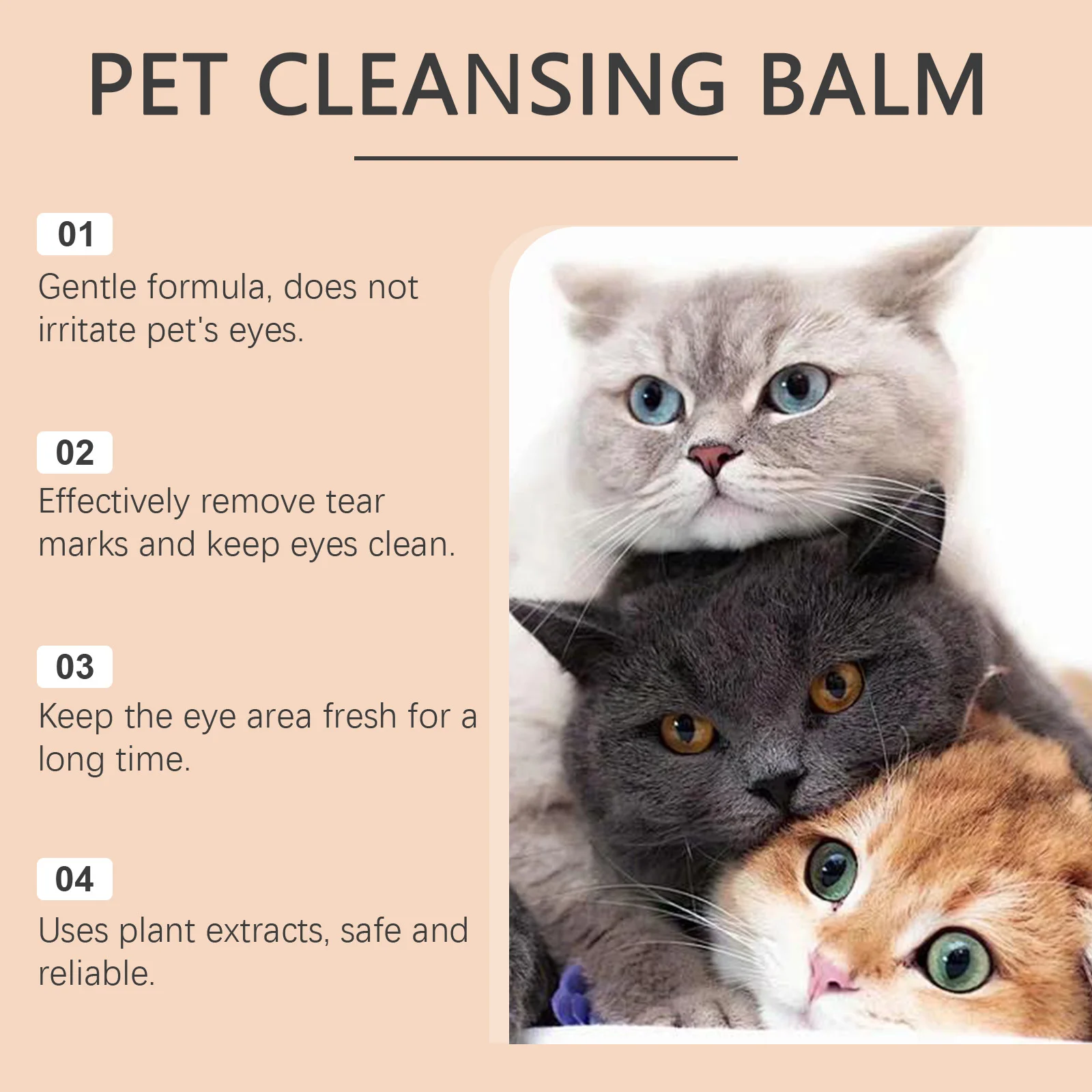 YEGBONG Pet Tear Stains Remover Balm 30g Eye Dogs Eye Stain Cleaning Cream Keep Drying Prevent Pigmentation Reduce Tear Marks