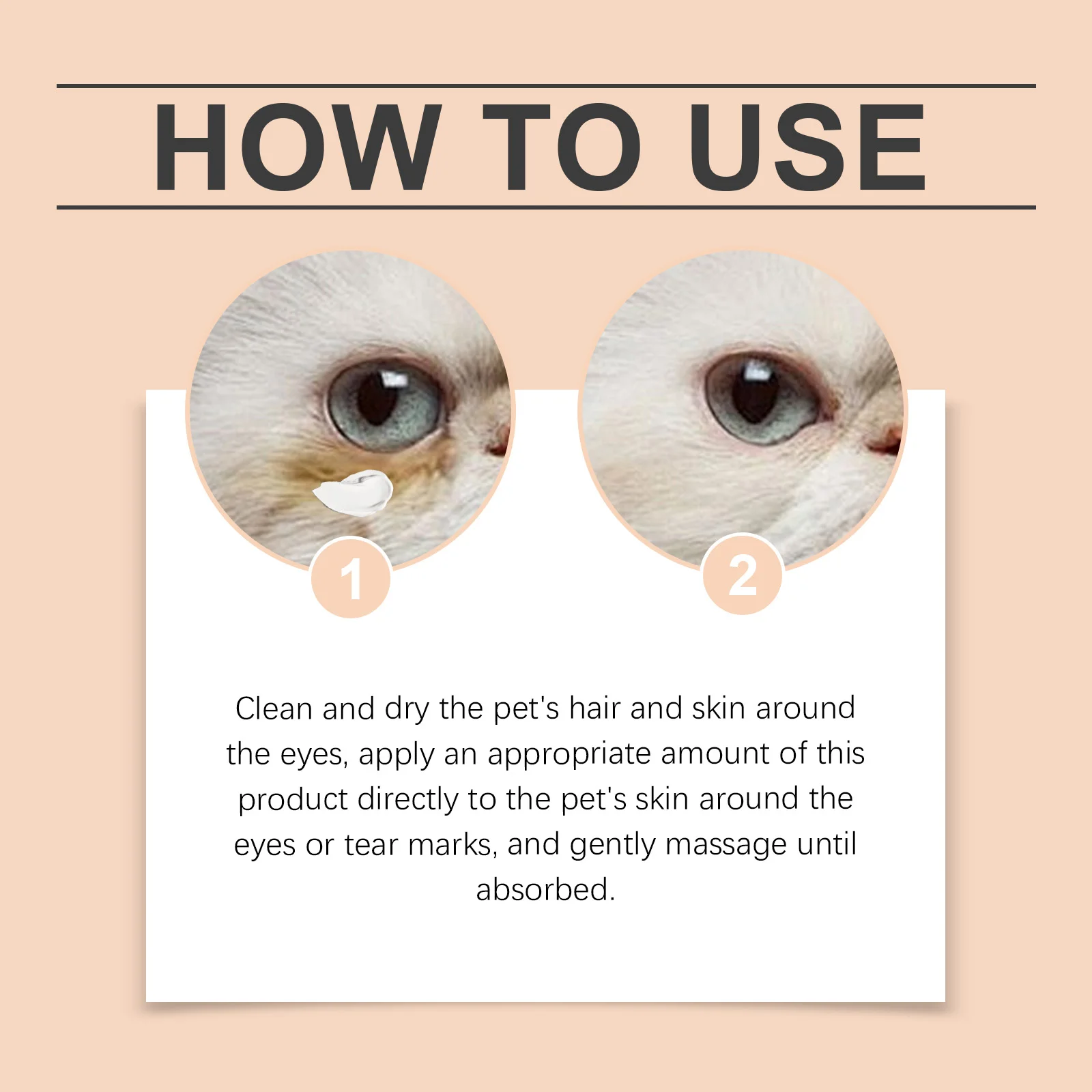YEGBONG Pet Tear Stains Remover Balm 30g Eye Dogs Eye Stain Cleaning Cream Keep Drying Prevent Pigmentation Reduce Tear Marks