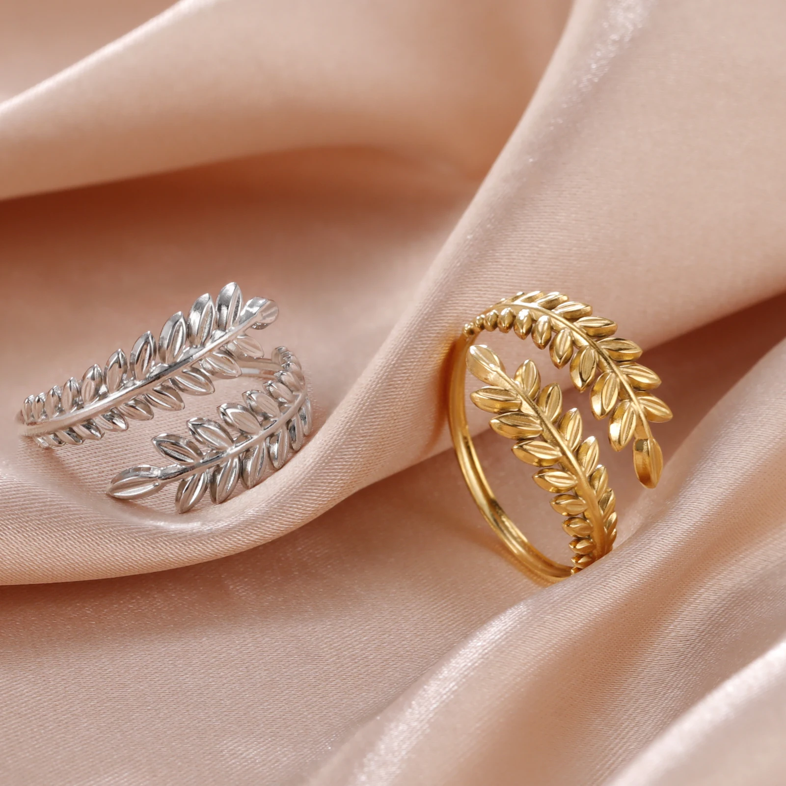 Skyrim Stainless Steel Women Rings Geometric Heart Aesthetic Adjustable Open Finger Ring Fashion Party Jewelry Gifts Wholesale