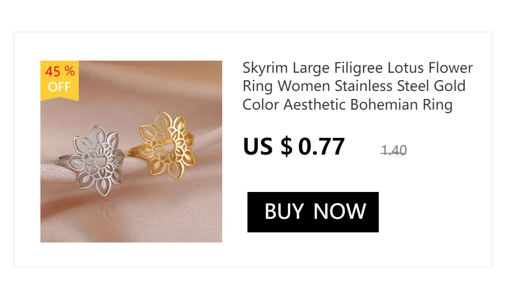 Skyrim Stainless Steel Women Rings Geometric Heart Aesthetic Adjustable Open Finger Ring Fashion Party Jewelry Gifts Wholesale