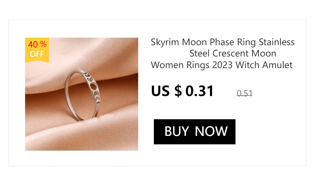 Skyrim Stainless Steel Women Rings Geometric Heart Aesthetic Adjustable Open Finger Ring Fashion Party Jewelry Gifts Wholesale