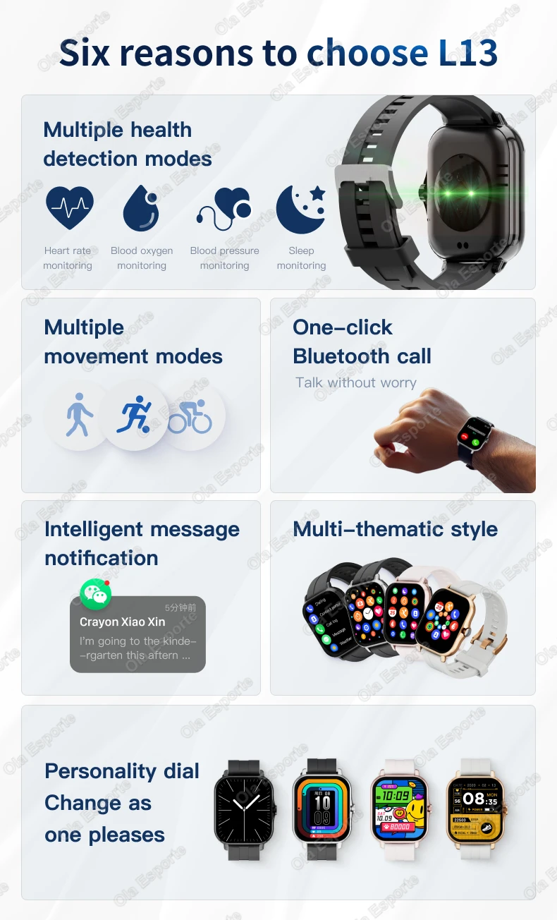 Men Women Smart Watch 1.83''Waterproof Fitness Sports Watch Answer Call Sleep Sport Pedometer Information Alerts Smartwatch HT30