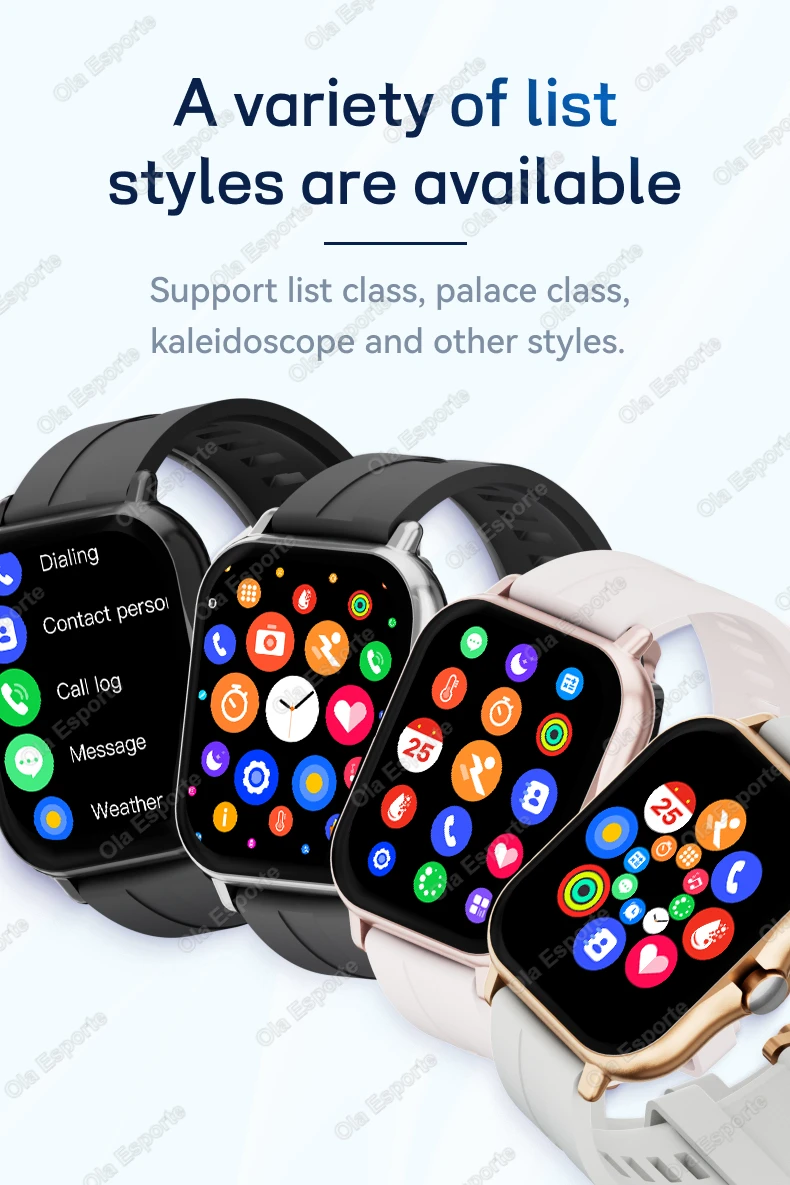 Men Women Smart Watch 1.83''Waterproof Fitness Sports Watch Answer Call Sleep Sport Pedometer Information Alerts Smartwatch HT30