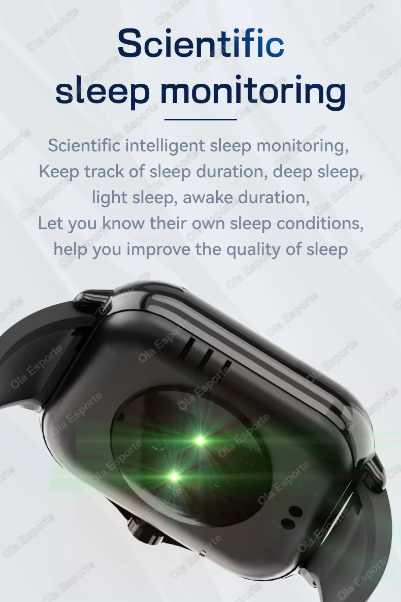 Men Women Smart Watch 1.83''Waterproof Fitness Sports Watch Answer Call Sleep Sport Pedometer Information Alerts Smartwatch HT30