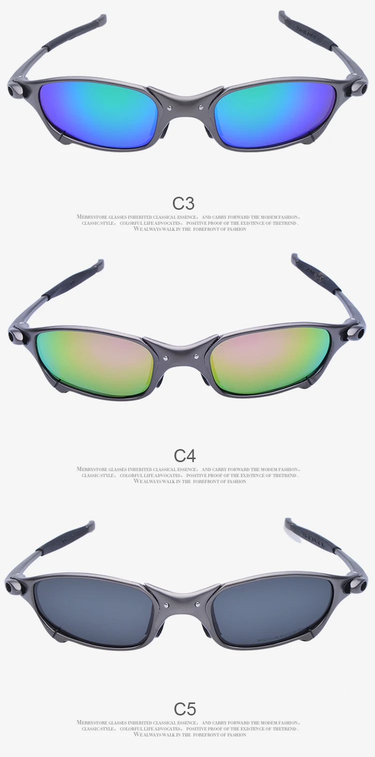 MTB Man Polarized Sunglasses Cycling Glasses UV400 Fishing Sunglasses Metal Bicycle Goggles Cycling Eyewear Riding Glasses B2-2