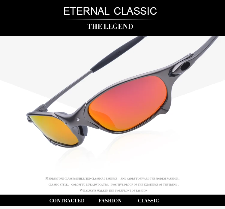 MTB Man Polarized Sunglasses Cycling Glasses UV400 Fishing Sunglasses Metal Bicycle Goggles Cycling Eyewear Riding Glasses B2-2