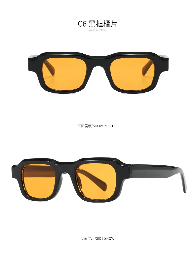 New Vintage Square Sunglasses Women Men Brand Rectangle Sun Glasses Female Oval Eyewear Sunglasses for Male Female Eyeglasses
