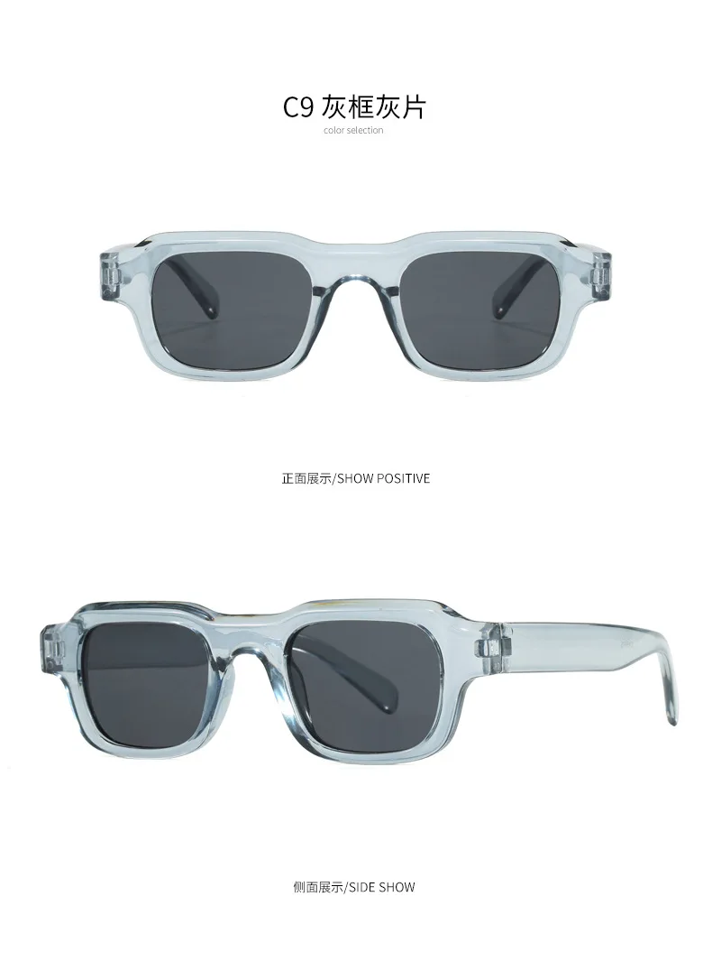 New Vintage Square Sunglasses Women Men Brand Rectangle Sun Glasses Female Oval Eyewear Sunglasses for Male Female Eyeglasses