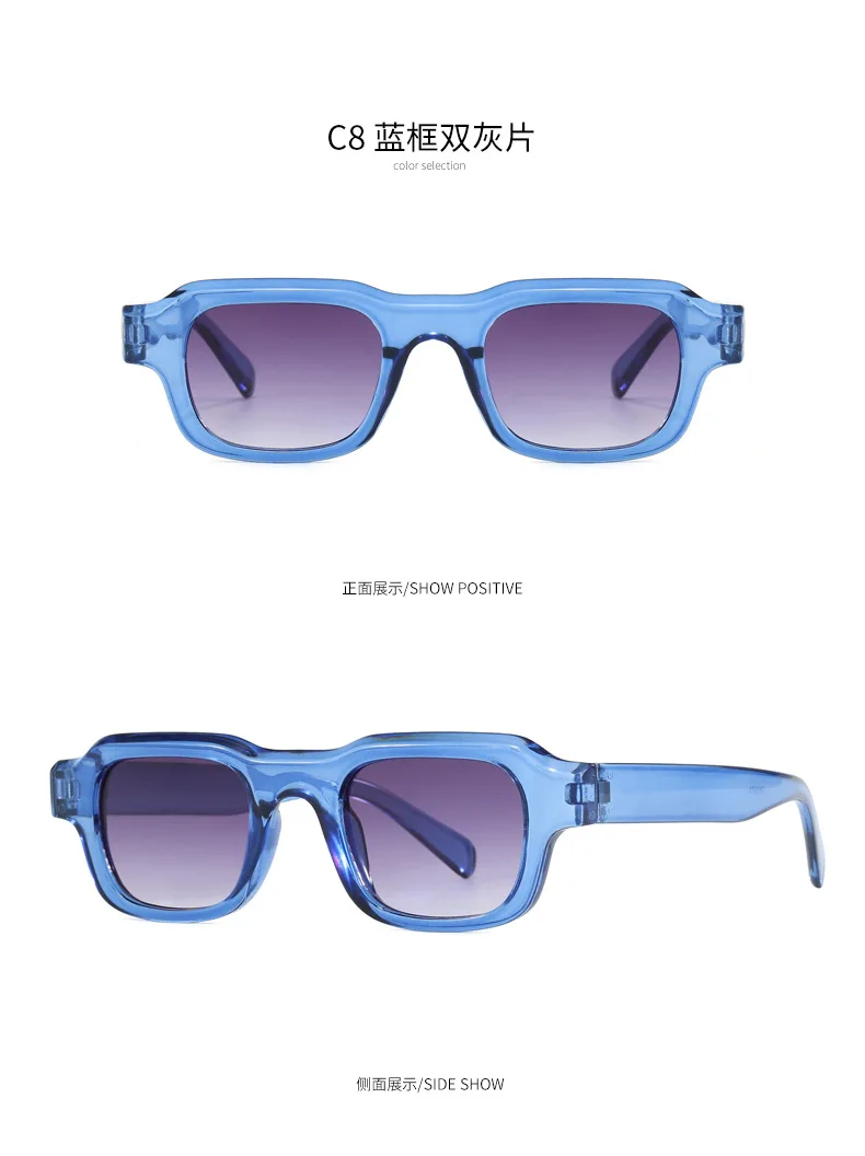 New Vintage Square Sunglasses Women Men Brand Rectangle Sun Glasses Female Oval Eyewear Sunglasses for Male Female Eyeglasses