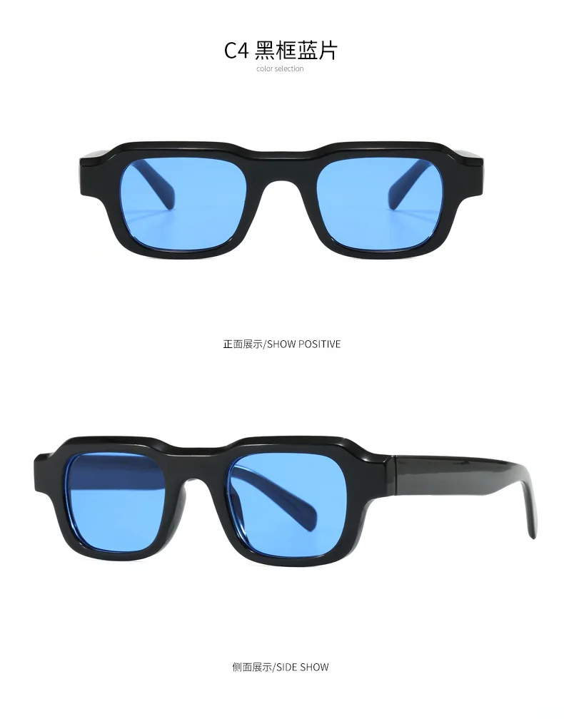 New Vintage Square Sunglasses Women Men Brand Rectangle Sun Glasses Female Oval Eyewear Sunglasses for Male Female Eyeglasses