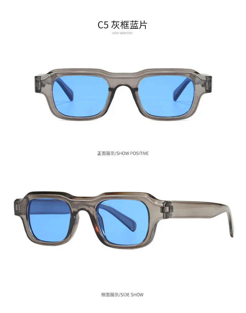 New Vintage Square Sunglasses Women Men Brand Rectangle Sun Glasses Female Oval Eyewear Sunglasses for Male Female Eyeglasses