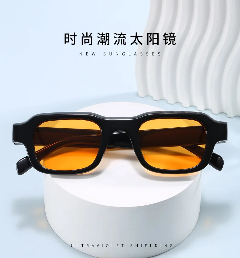 New Vintage Square Sunglasses Women Men Brand Rectangle Sun Glasses Female Oval Eyewear Sunglasses for Male Female Eyeglasses