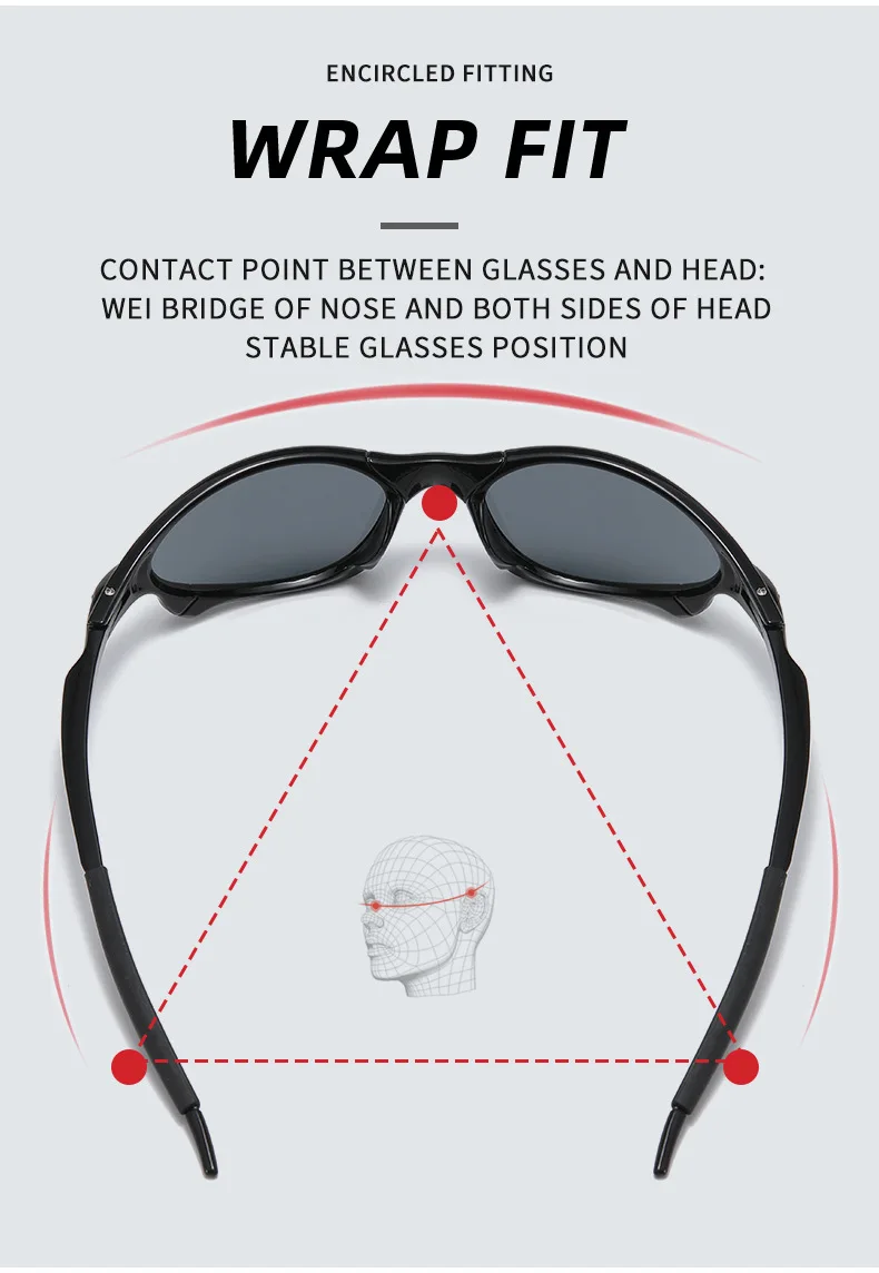Unisex Sports Lightweight UV400 Sports Sunglasses for Men and Women – Outdoor Cycling & Hiking Fishing Goggles
