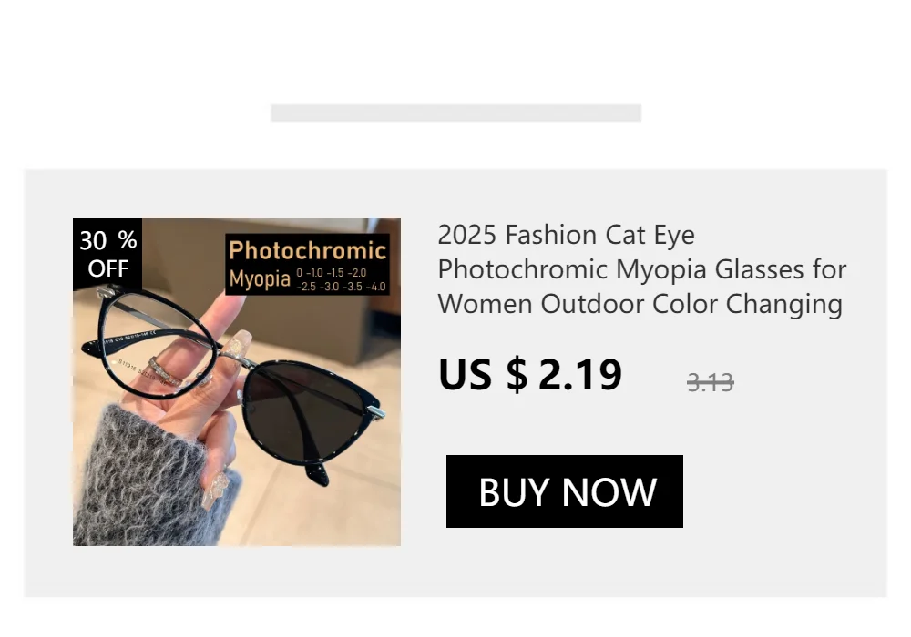 Square Rimless Photochromic Myopia Glasses Men Women Business Anti-UV Nearsighted Eyewear Retro Eyeglasses 0-1.0-4.0