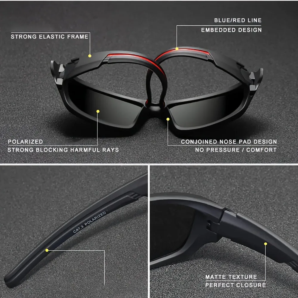1_2pcs Advanced Cool Fantasy Polarized Surround Fashion Sunglasses,Men's and Women's Outdoor Sports,Cycling,Fishing,Hiking,Golf